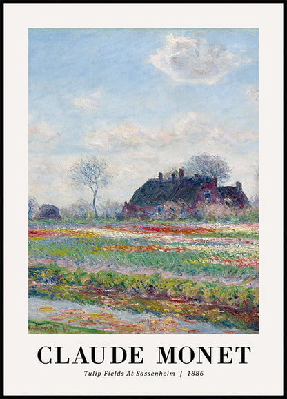 Tulip Fields at Sassenheim 1886 Plakat by Claude Monet - Posterbox.no