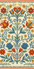 Scandinavian Folk Floral Poster - Posterbox