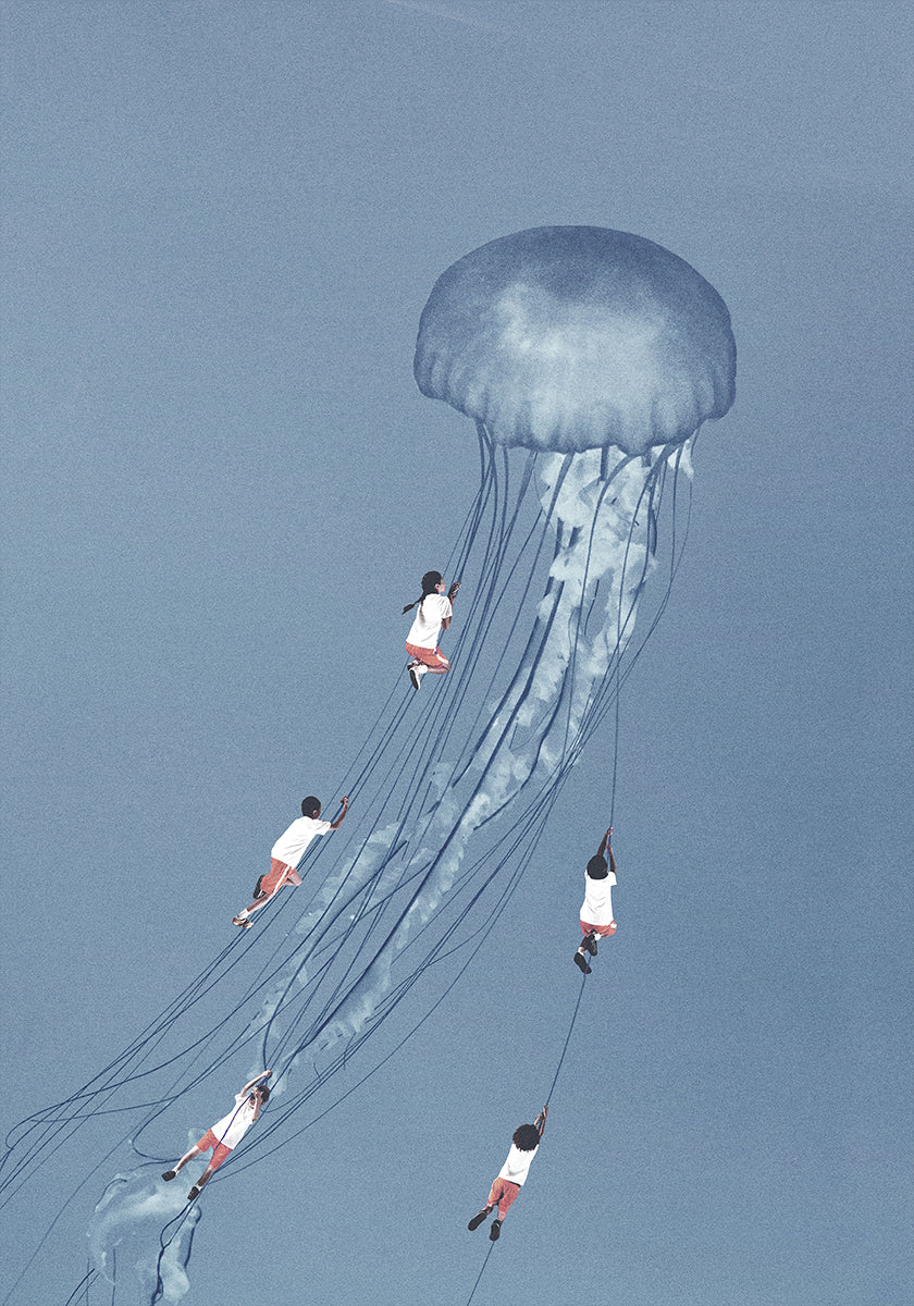 Tulimme kotiin hymyillen Juliste