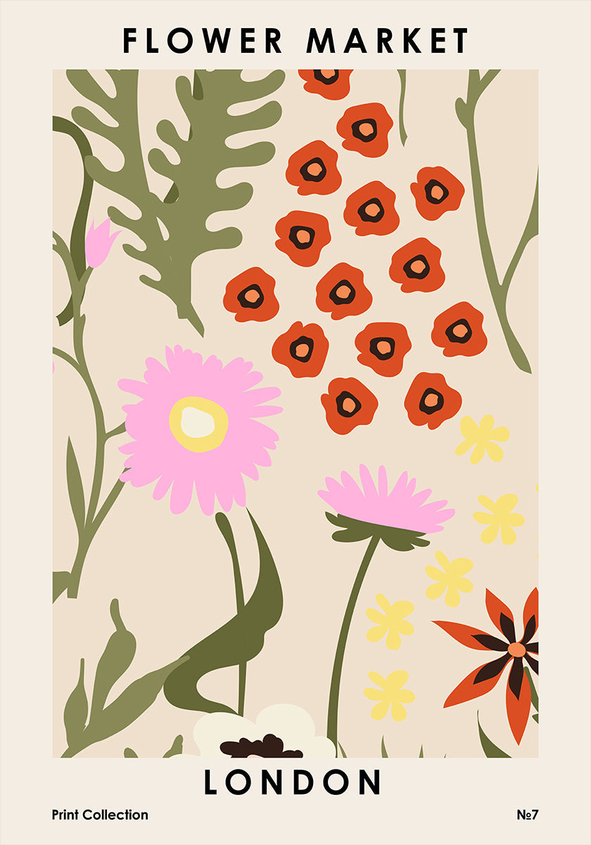 Flower Market Lontoon juliste
