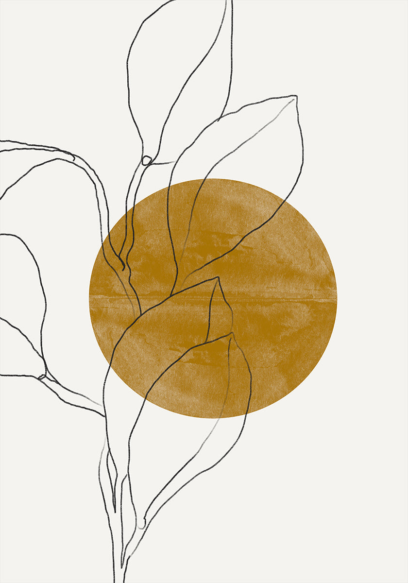 Line Leaf Harmony -juliste