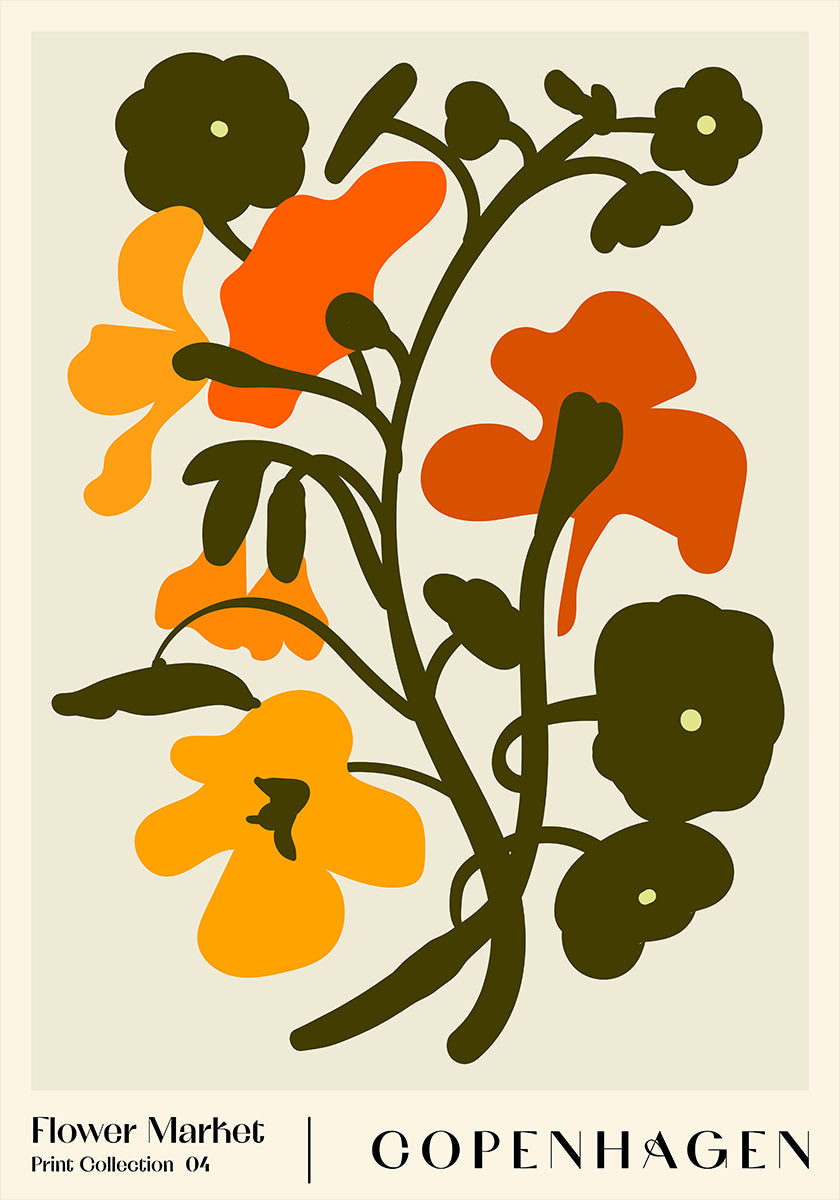 Kukkamarkkinat. Kööpenhaminan juliste