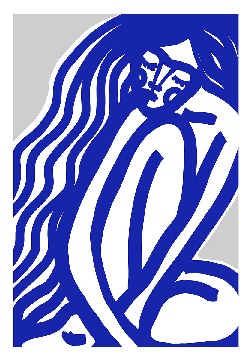 Blue Contours -juliste