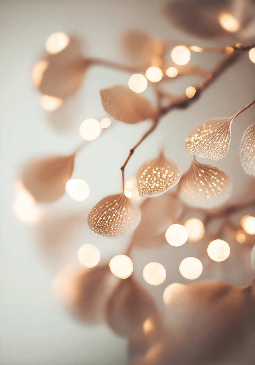 Hehkuvien terälehtien juliste