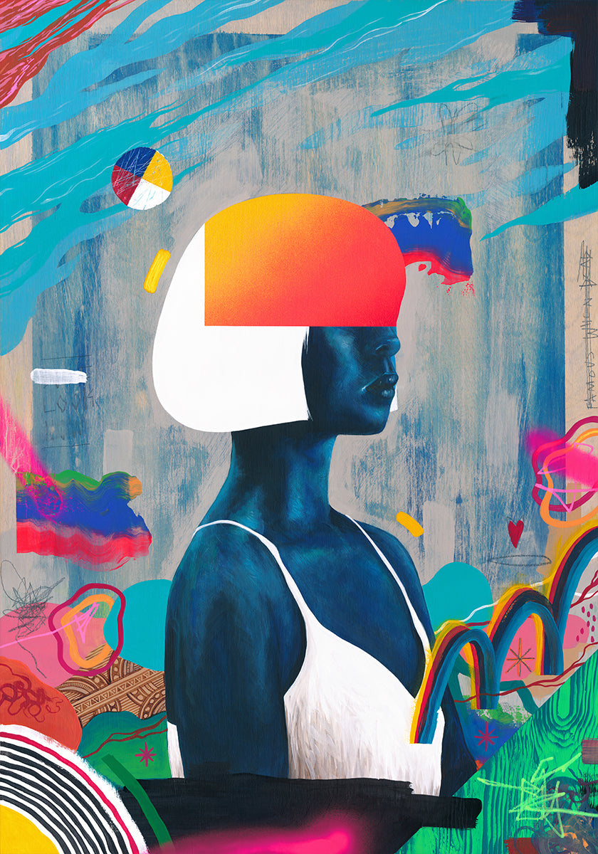 Sininen tyttö -juliste