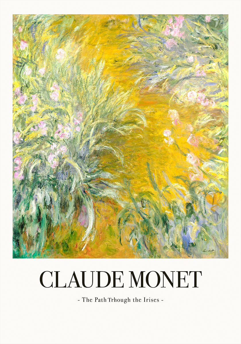 Polku iiristen läpi -juliste