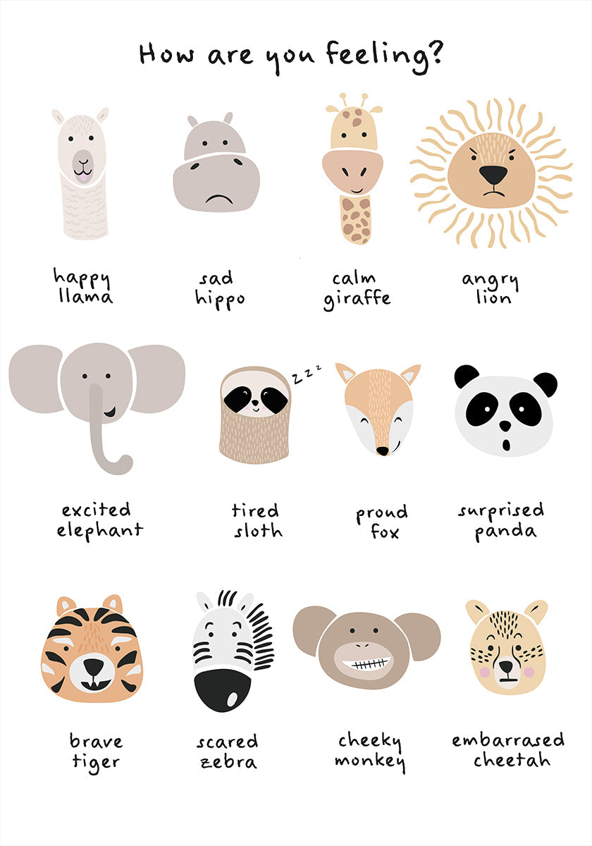 Lasten rauhoittavia meditaatiotunteita print 1 juliste