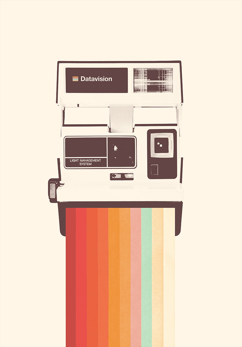 Instant Camera Rainbow -juliste