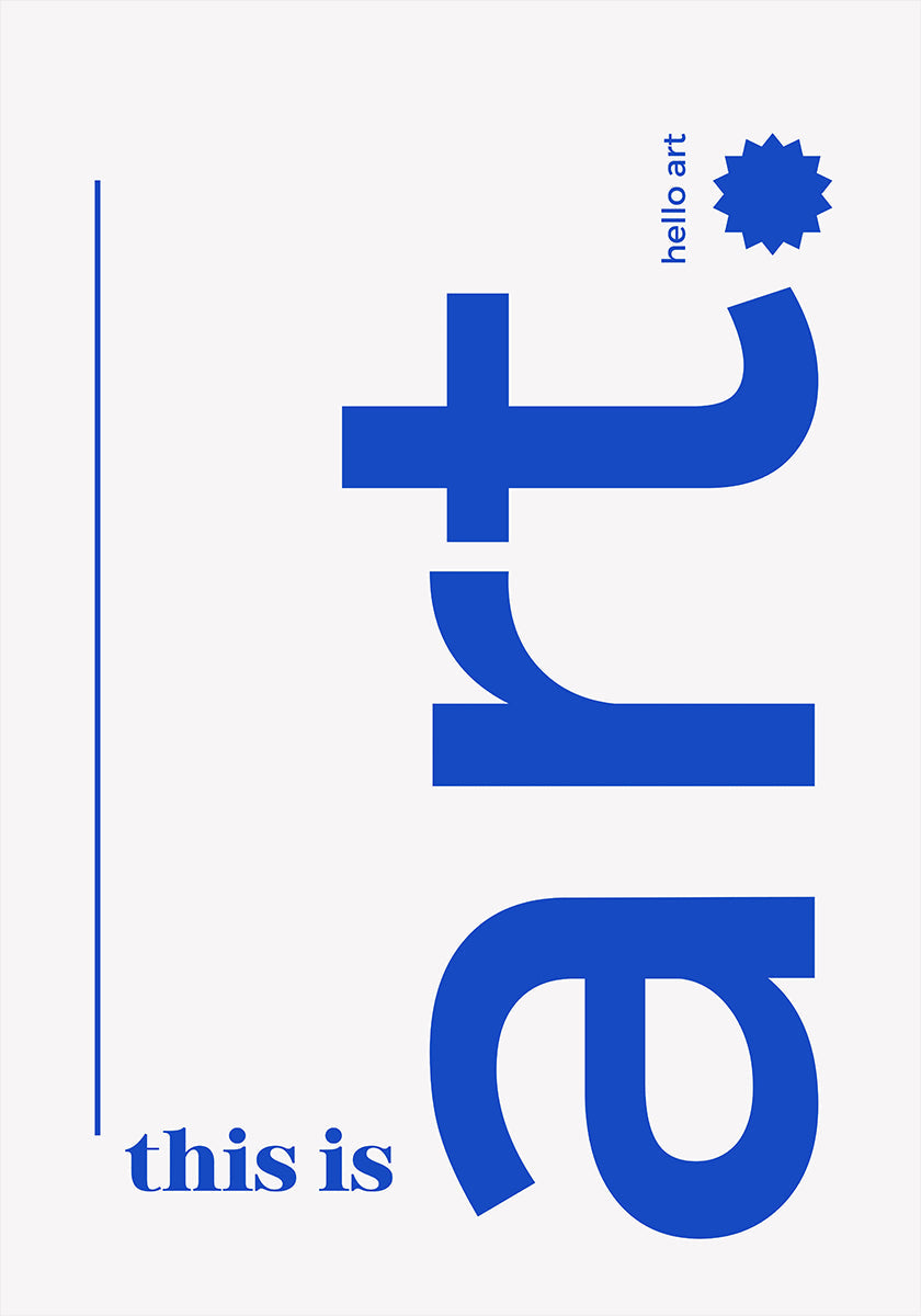 Hei rohkea typografiajuliste