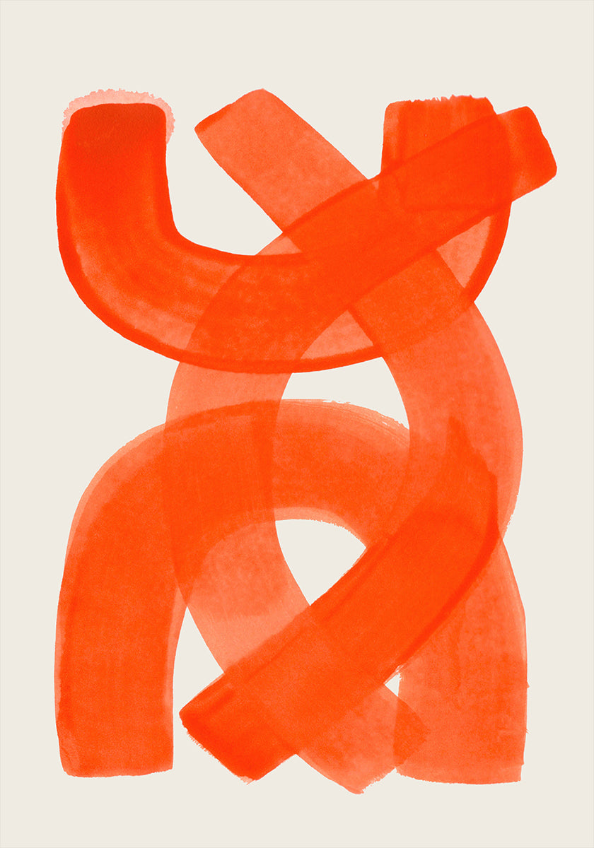 Orange Strokes -juliste