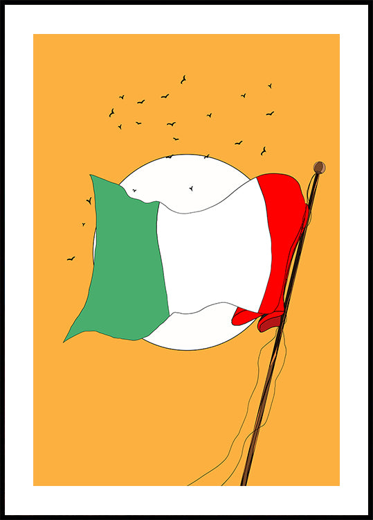 Italian Flag Waving (NEW) - Posterbox