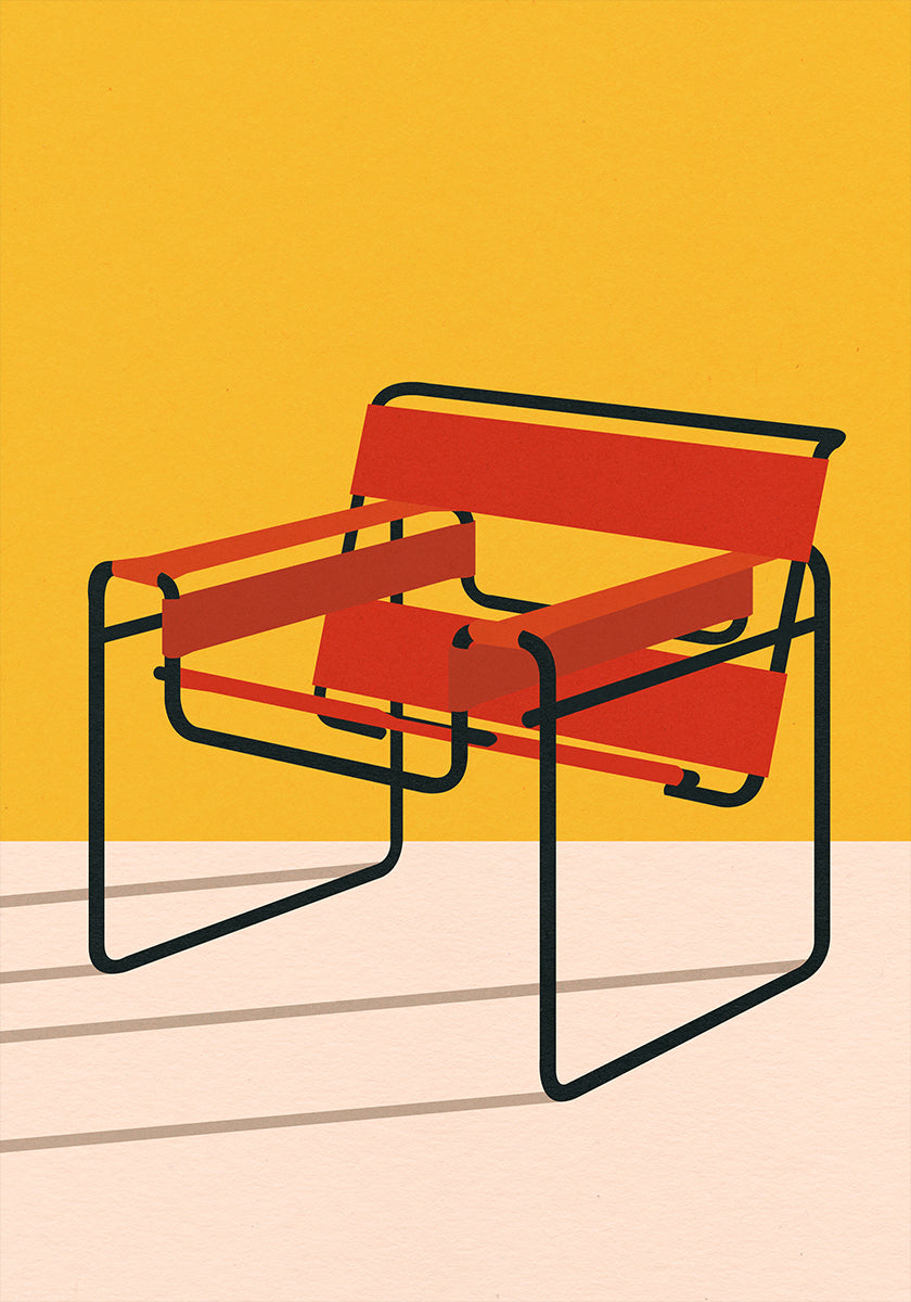 Wassily-tuoli Marcel Breuer -juliste