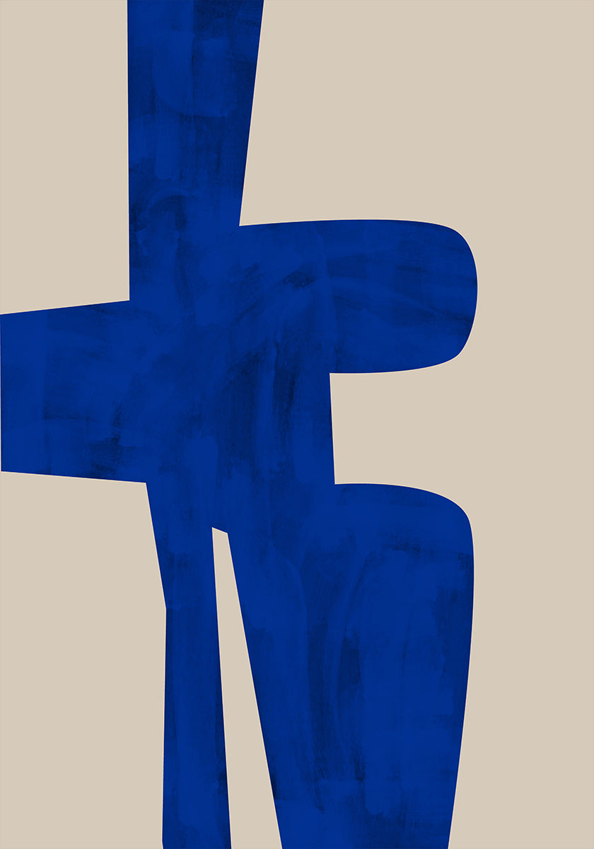 Sininen Harmony Shape -juliste