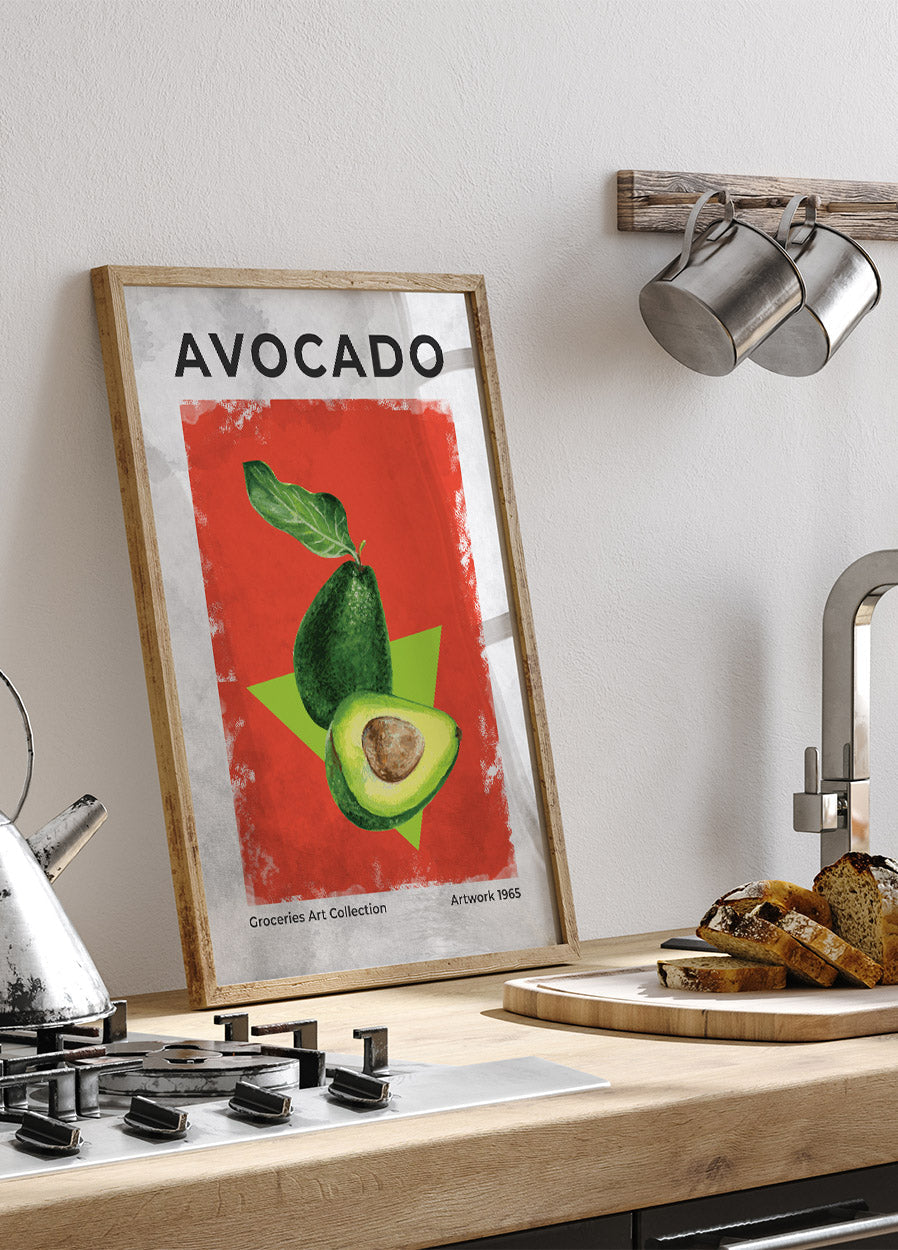 Avocado Vintage Art Plakat - Posterbox.no