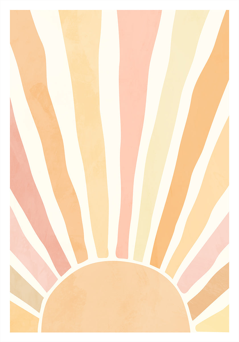 Boho auringonnousun juliste