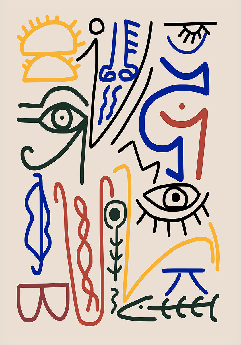 Mystiset symbolit -juliste