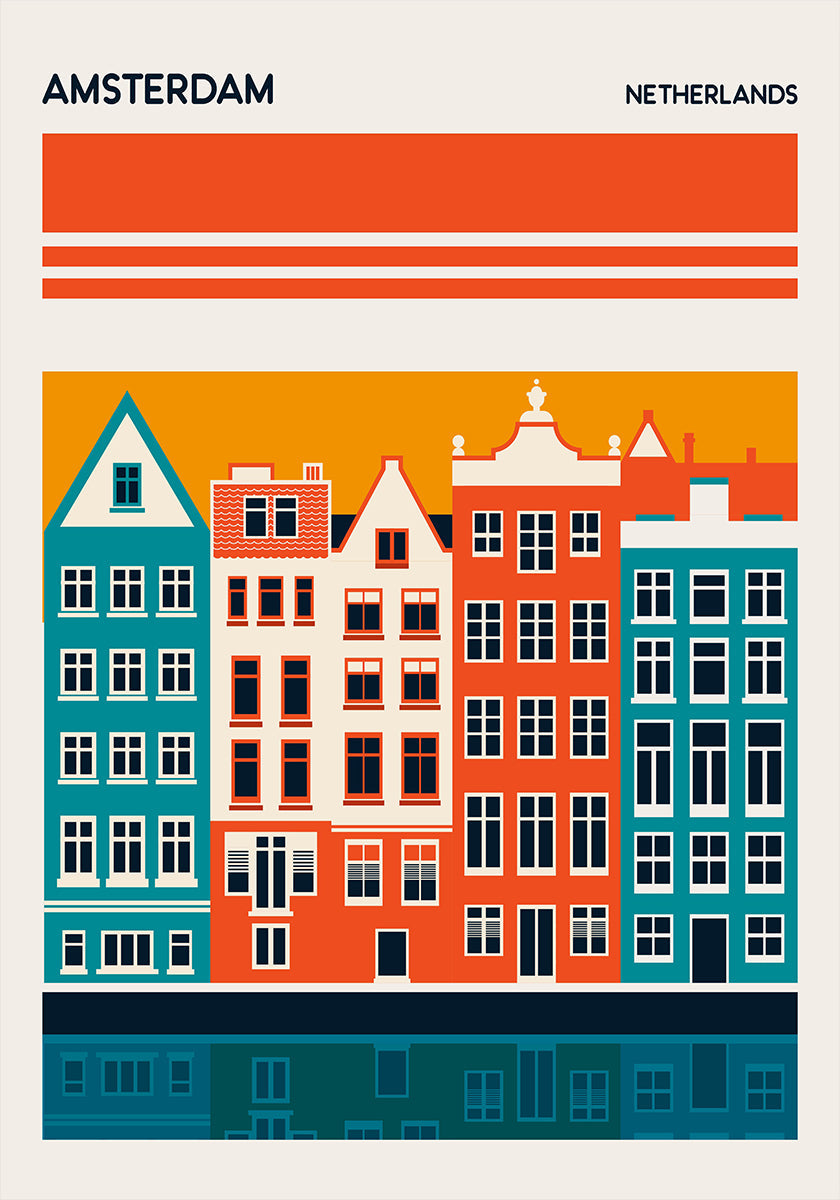 Amsterdam Travel Plakat Plakat