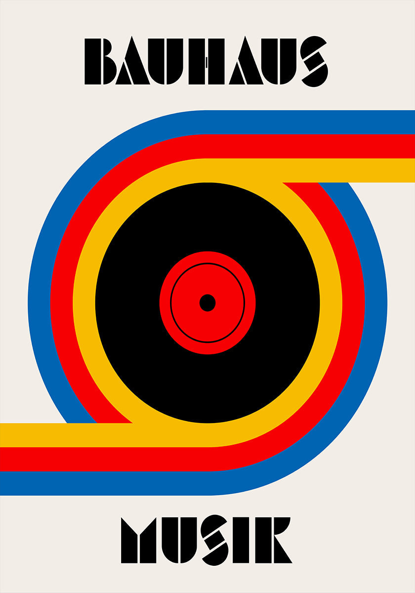 Bauhaus Musicin vinyylijuliste