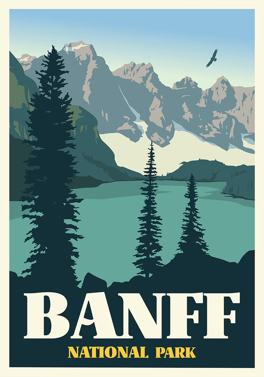 Banff National Park Travel Print juliste