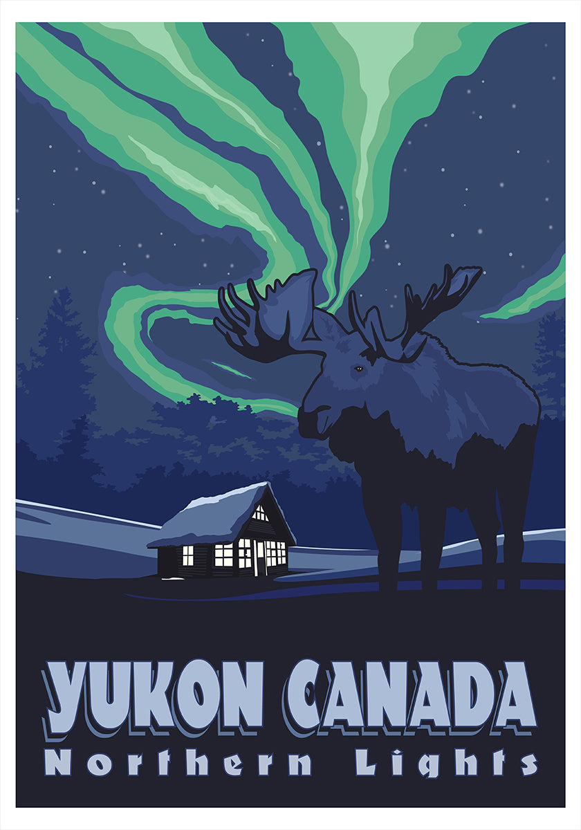 Yukon Canada Travel Print juliste