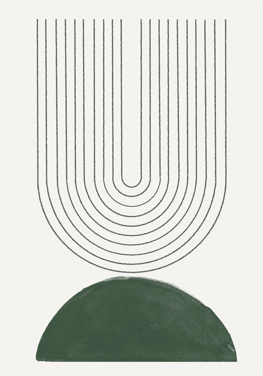 Green Mid Century Modern No.5