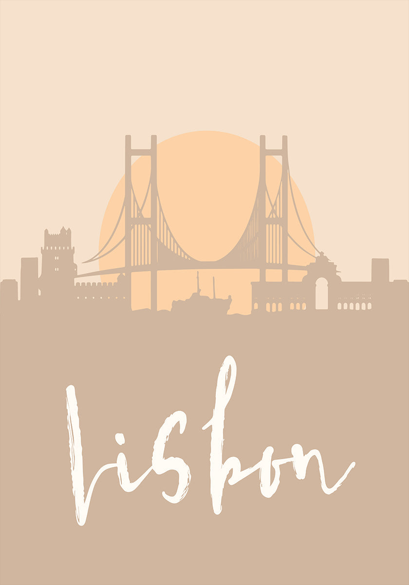 Skyline Earth Tone 2 39 -juliste