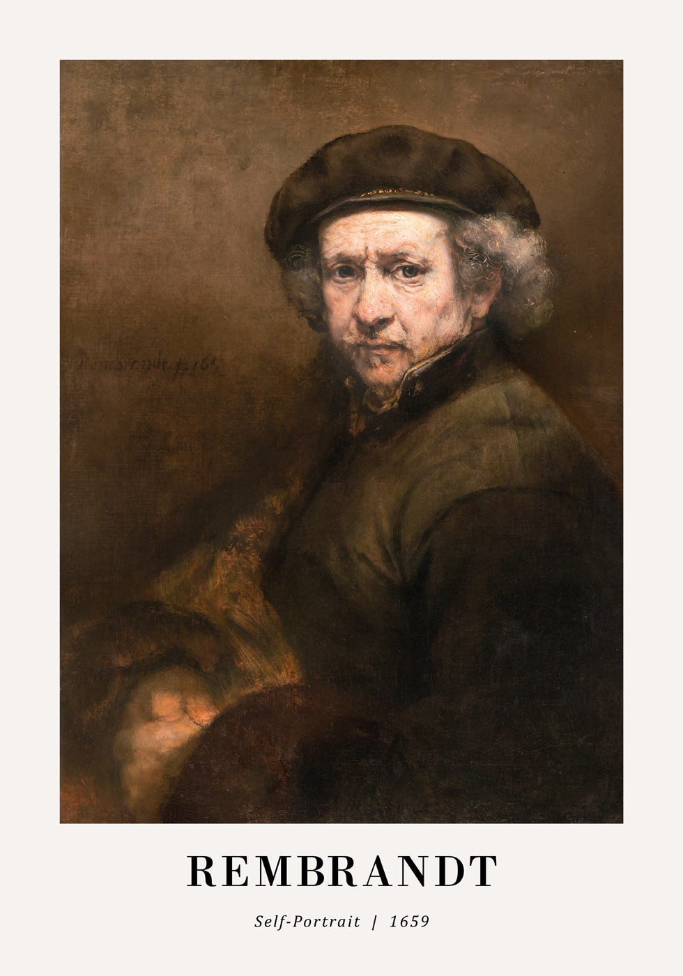 Self-Portrait 1659 by Rembrandt Plakat - Posterbox.no