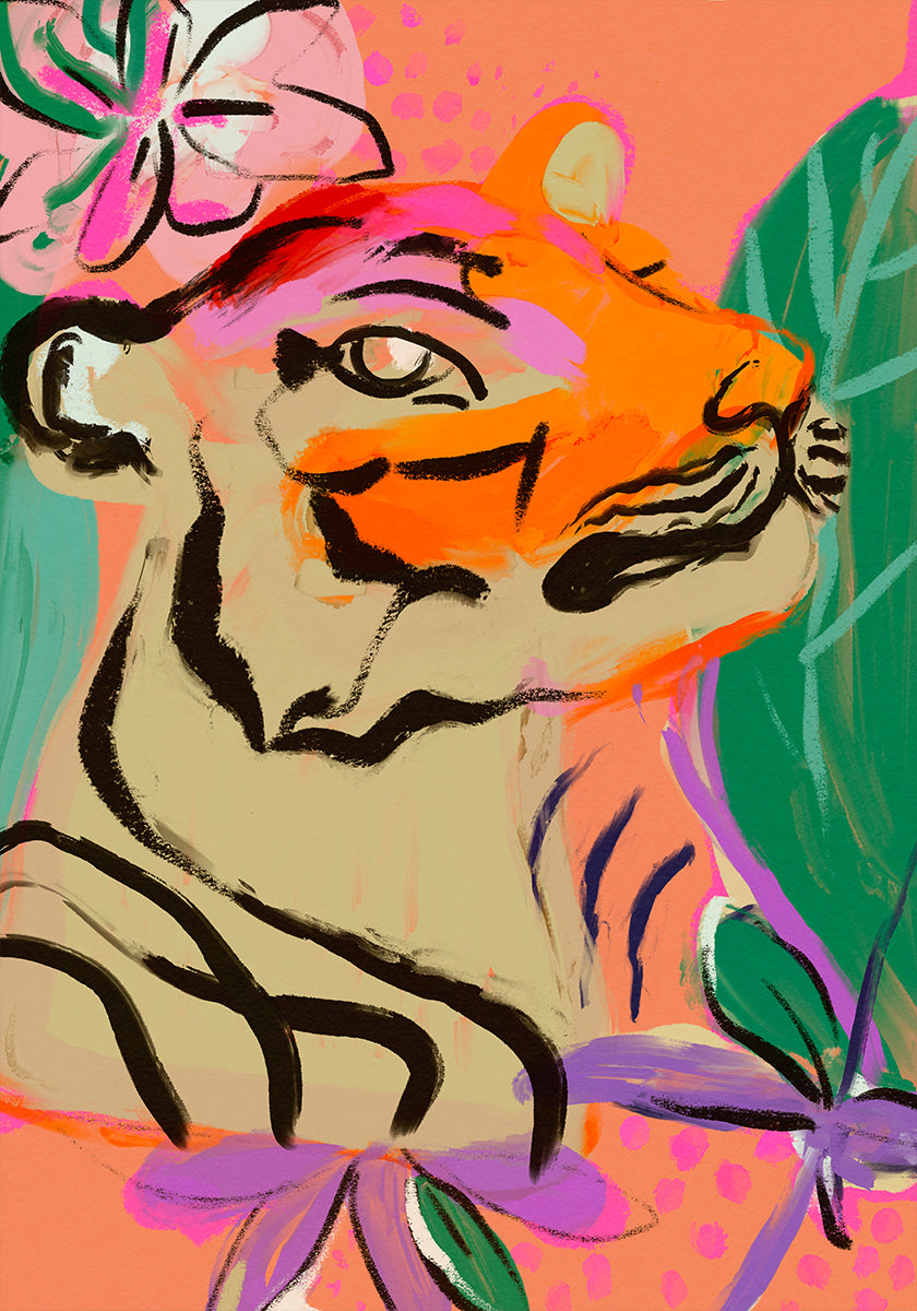 Vilkas Tiger Bloom -juliste