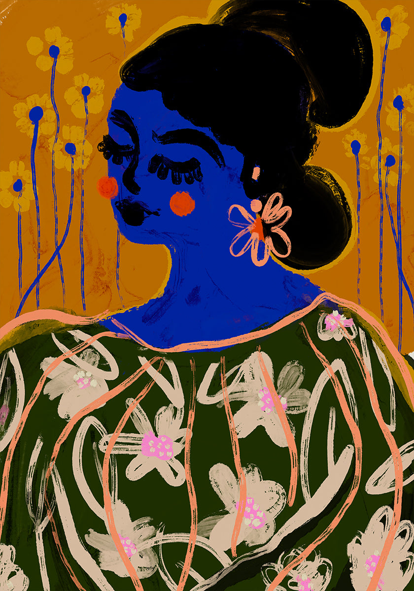 Blue Blossom Mouse