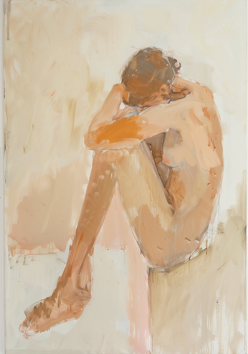 Nainen kylpyhuoneessa juliste