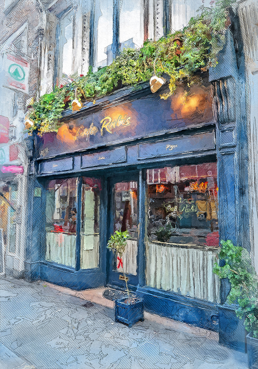 Dublin City Watercolour Art Ireland (10)