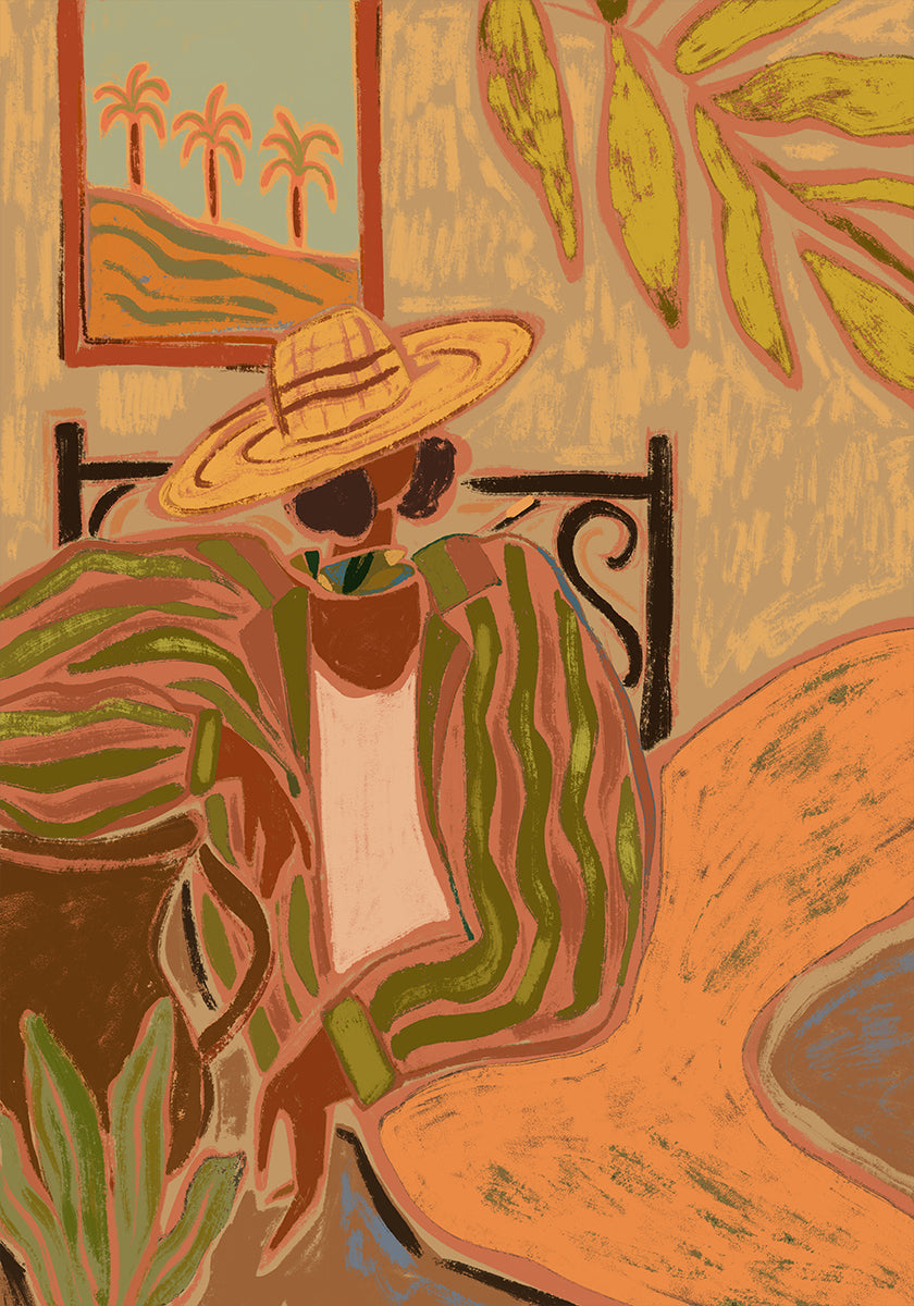 Lady in Stripe -juliste