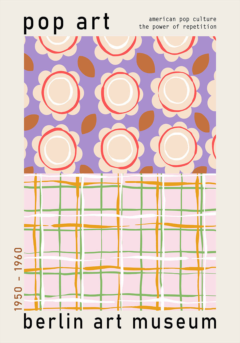 Berliinin taidemuseon pop-taidejuliste