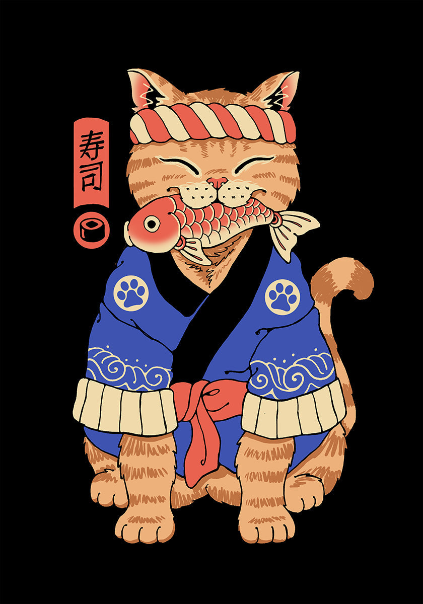 Sushi Meowster -juliste