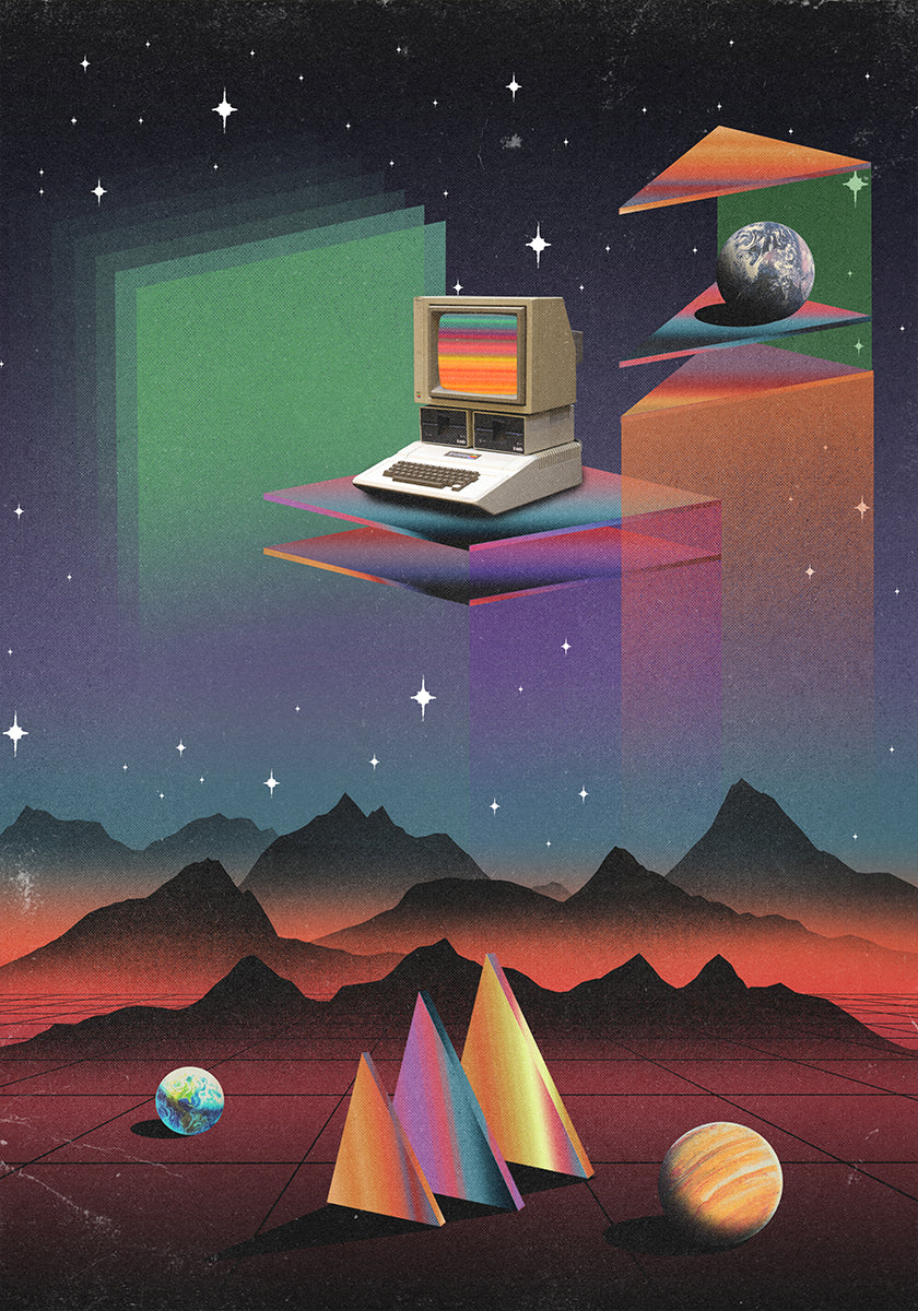 80-luvun CRT-tietokone