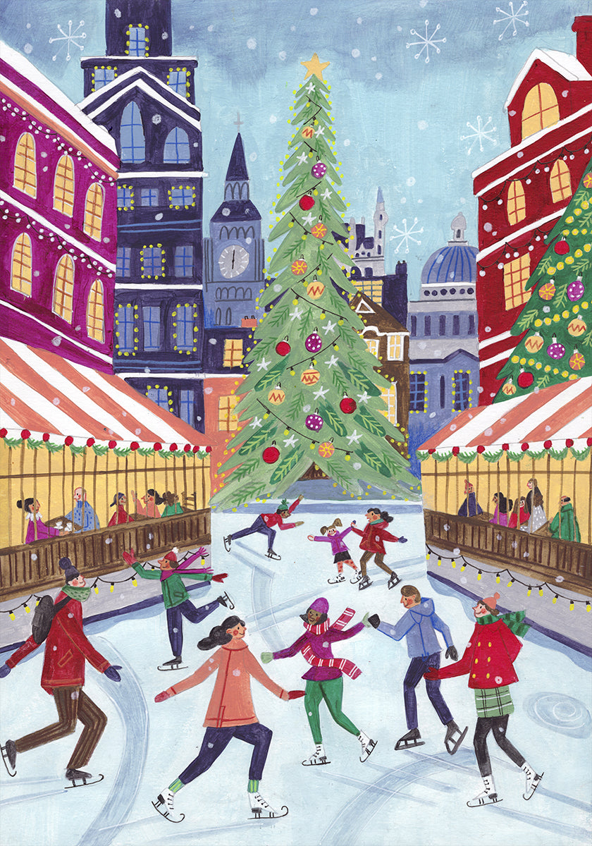 Luistelu Lontoossa Juliste