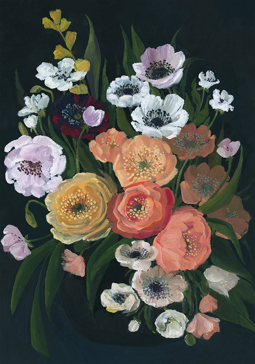 Leocadia tunnelmallinen kimppu Juliste