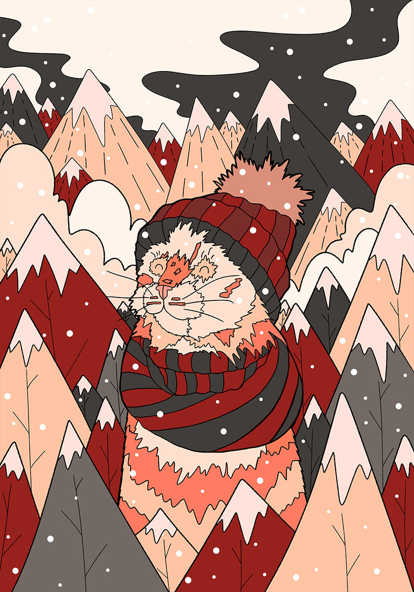 Kodikas talvikissa Juliste