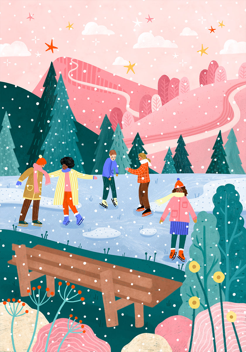 Ihmiset luistelujuliste