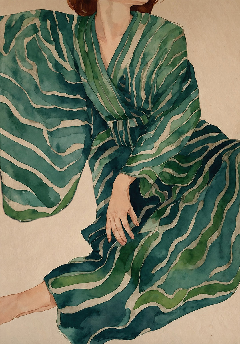Vihreä kimono Flow