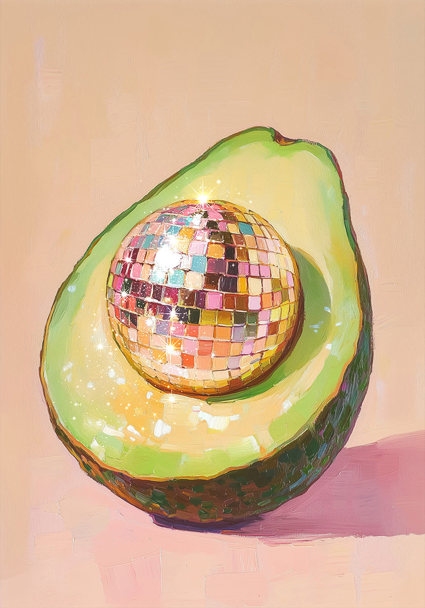 Disco Avocado Delight -juliste