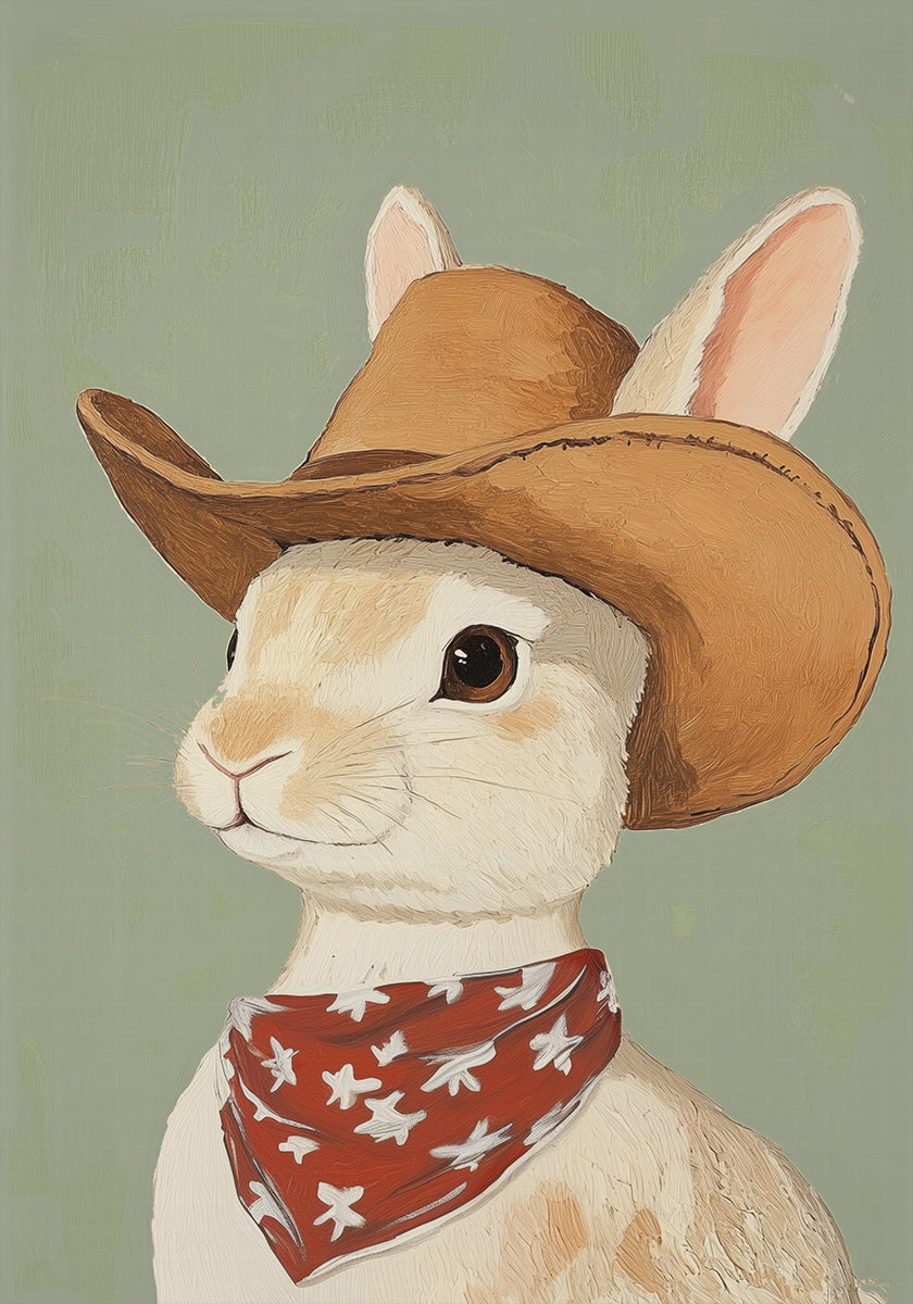Cowboy Rabbit -juliste