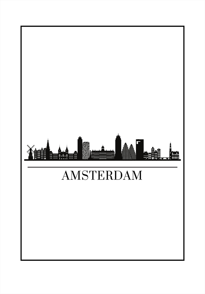 Amsterdamin siluettijuliste
