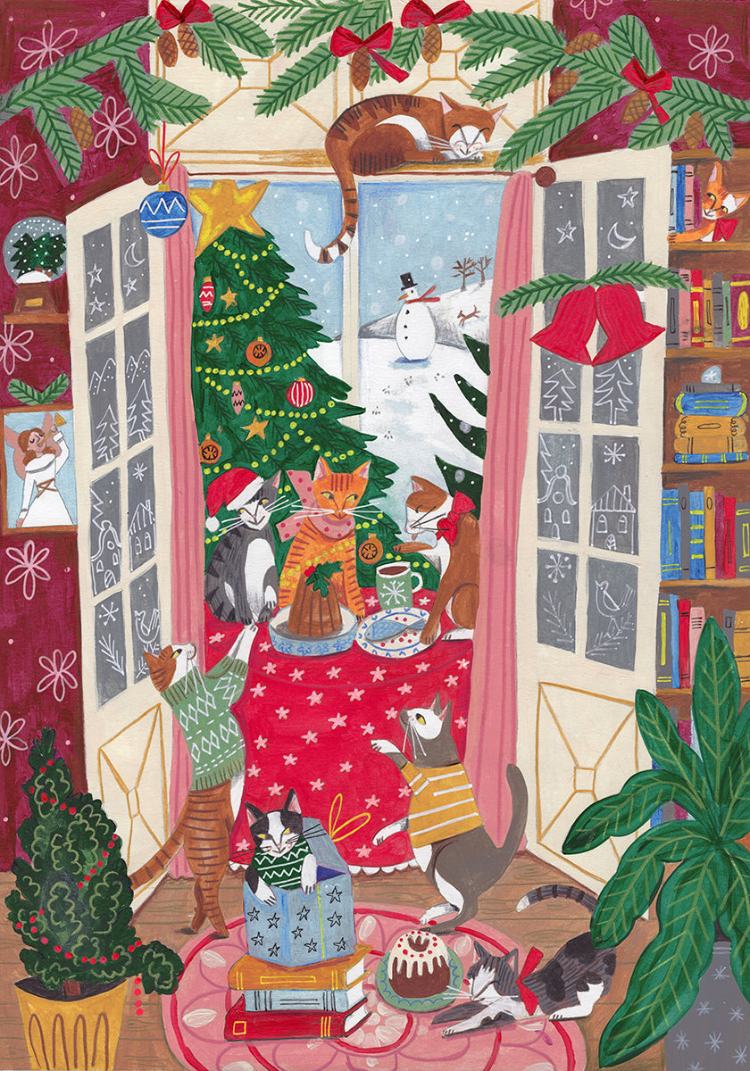 Cats in the Window Plakat