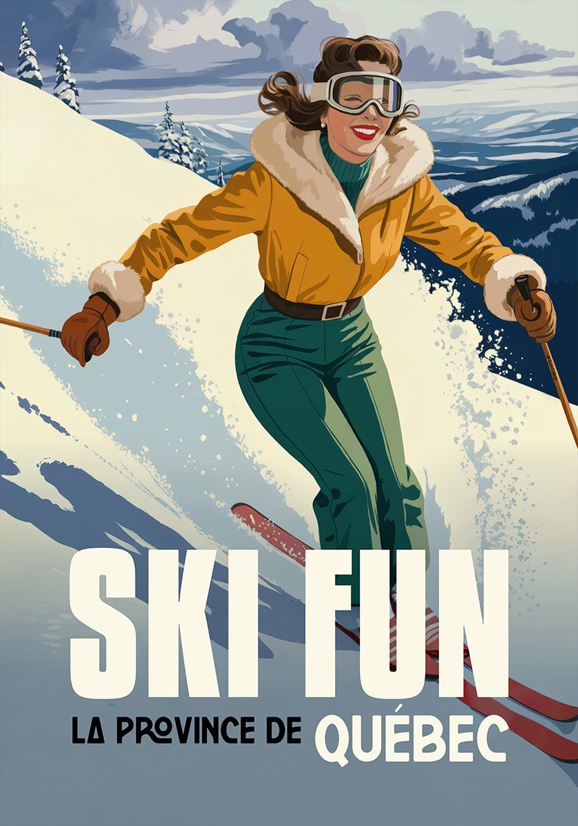 Ski Fun Quebec -juliste