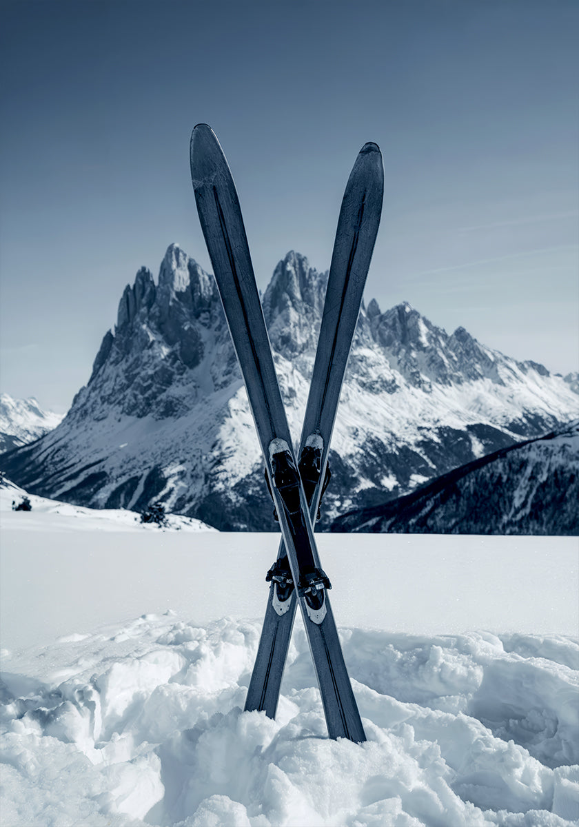 Crossed Skis -juliste