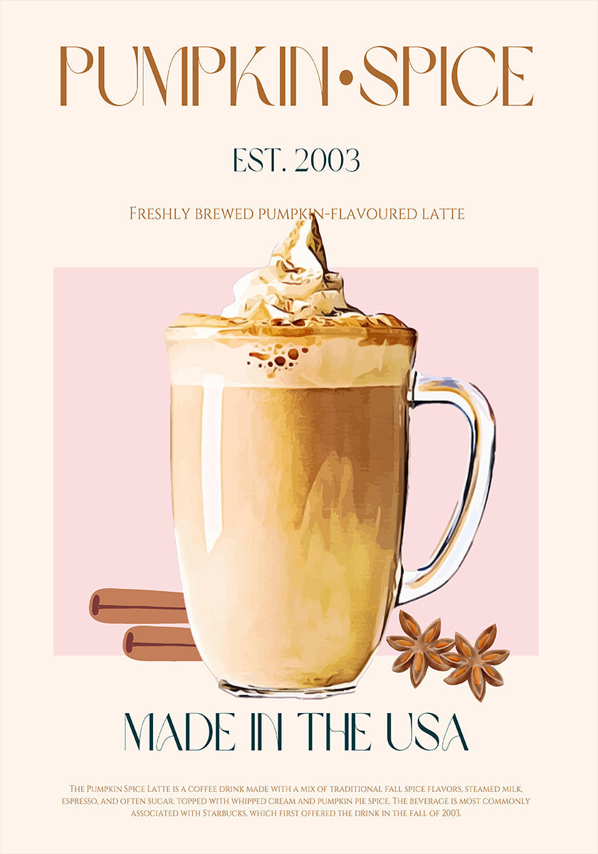 Autumn Latte Delight -juliste