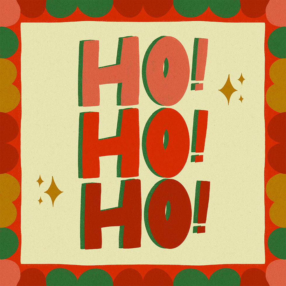 Ho Ho Ho joulujuhlakuvitus (UUSI)