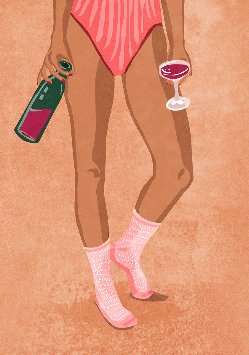 Wine and socks (NEW) - Posterbox