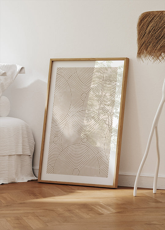 a picture frame sitting on the floor next to a floor brush